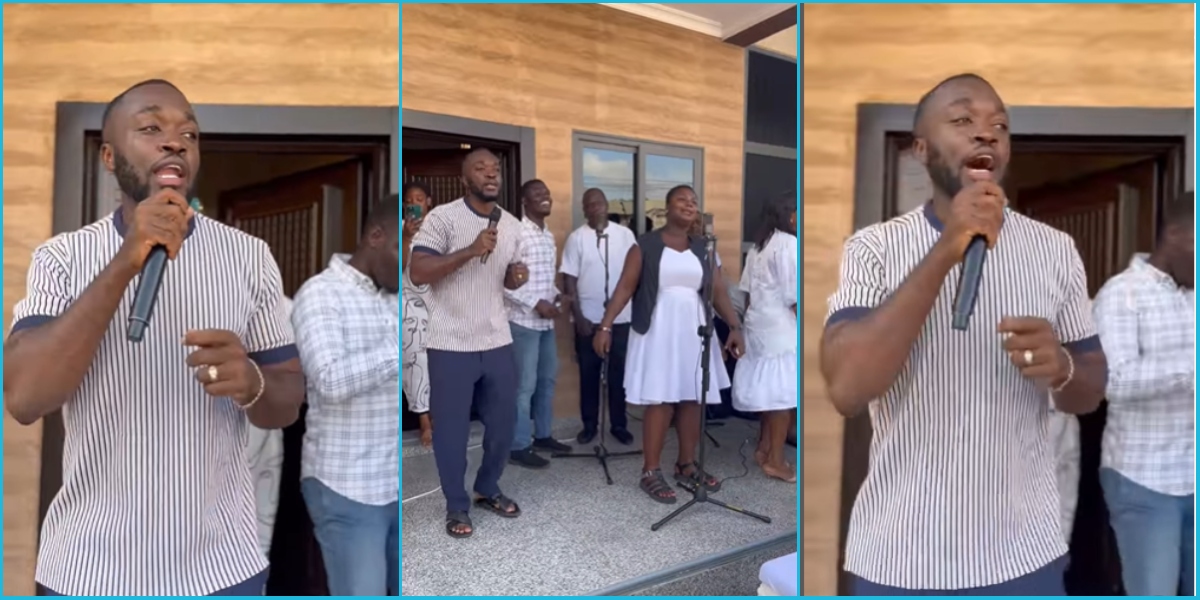 Kennedy Osei Displays Singing Talent, Joins Choir In Harmonious Performance