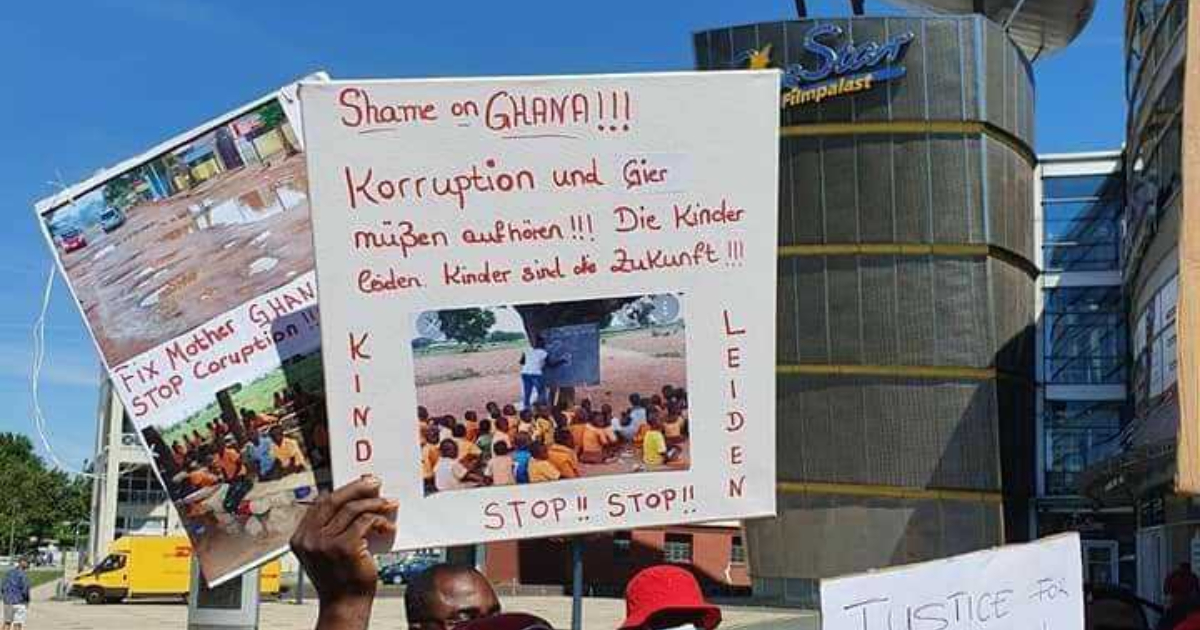 Photos of #FixTheCountry demonstrators who ambushed Akufo-Addo in Germany