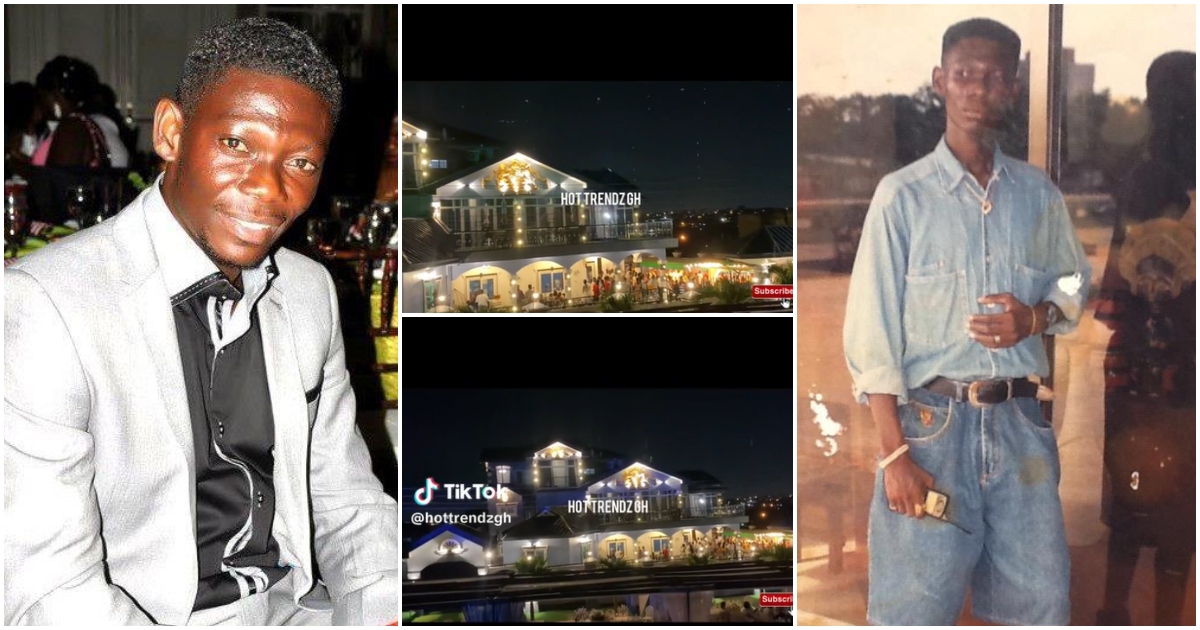 Agya Koo's mansion glowing at night sparks reactions online, peeps debate about light bill