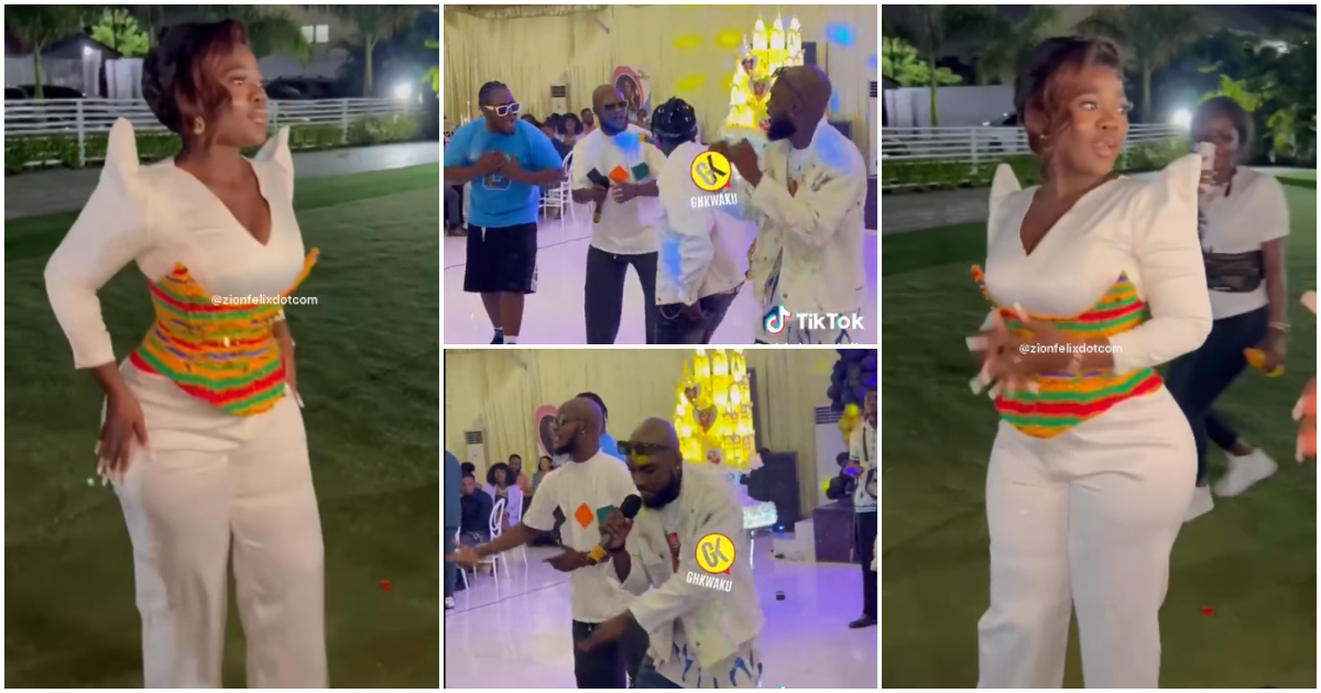 Asantewaa: GH artistes' lookalikes perform at TikToker's lavish b'day party, video evokes laughter: "This is funny"