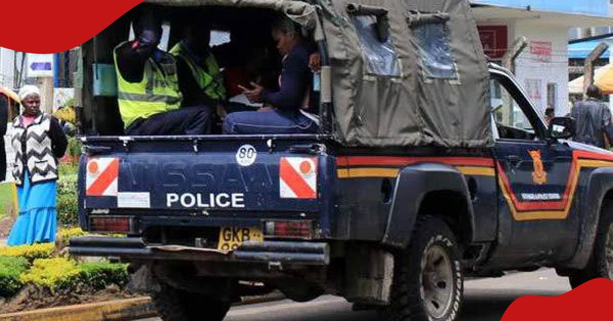 Kenyan police vehicle