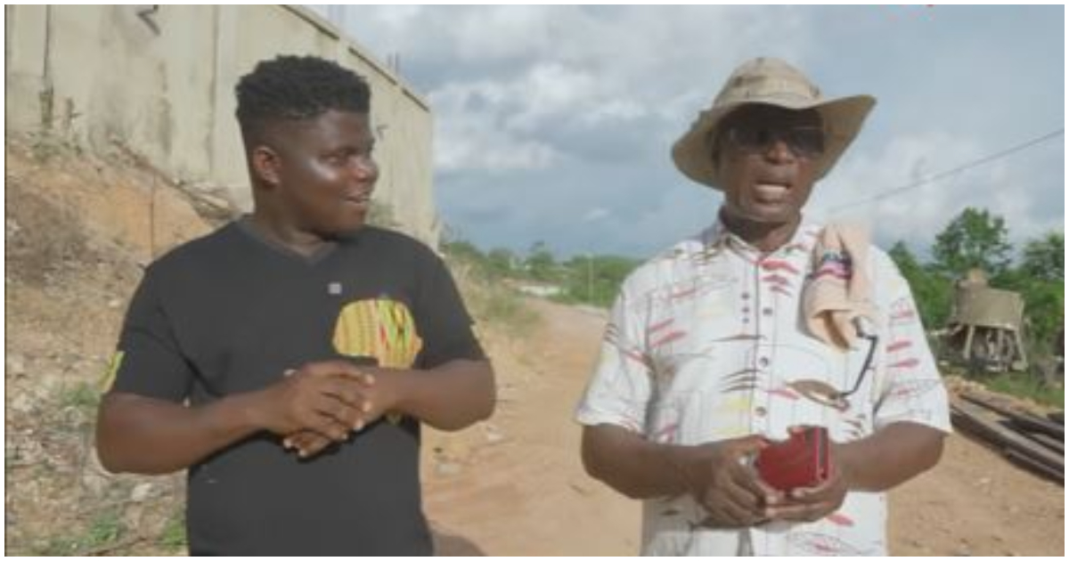 Dr Kwabena Adjei (right) tells his story about living in a forest