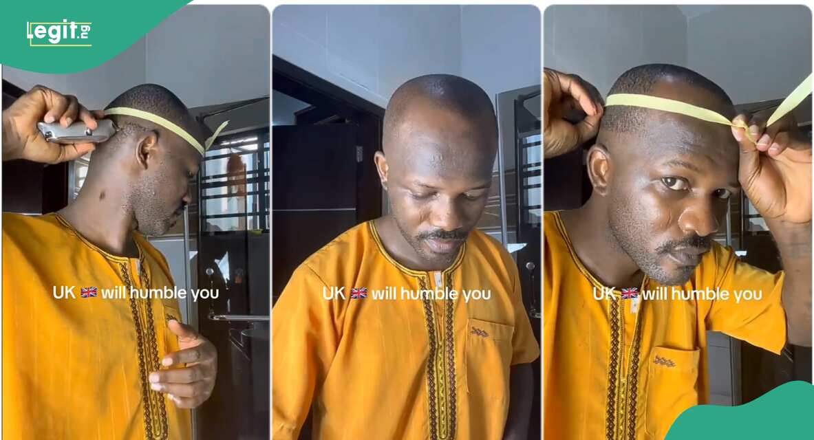 Man barbs himself abroad to save money, funny video emerges: “Bro hair cut is just GH₵178”