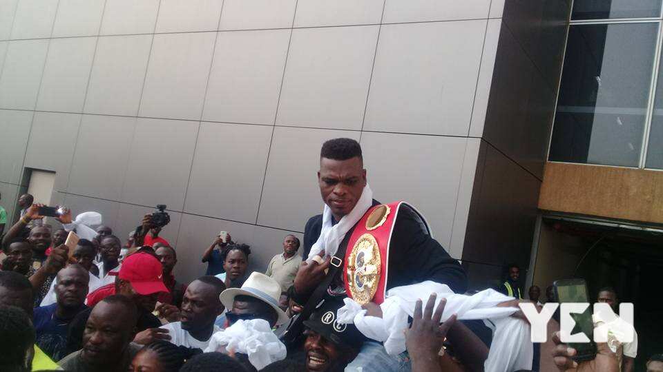 Richard Commey receives hero's welcome
