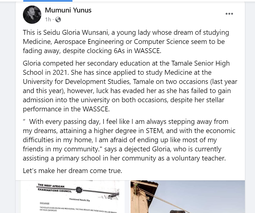 Mumuni Yunus' claim.