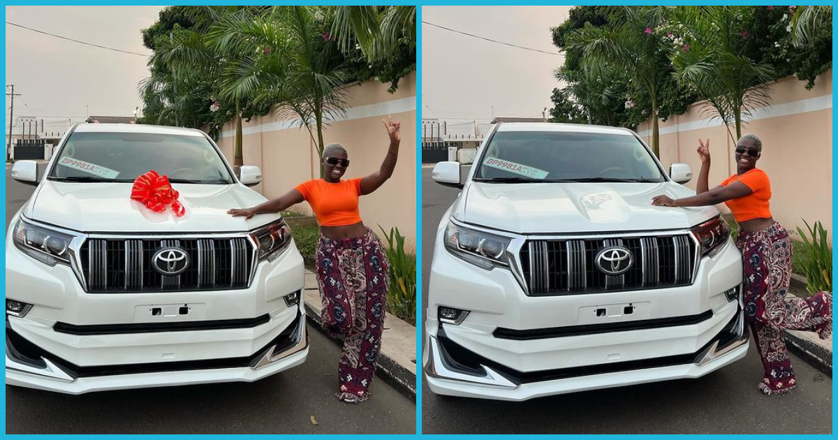 Photos of Fella Makafui's expensive car she just bought sparks reactions