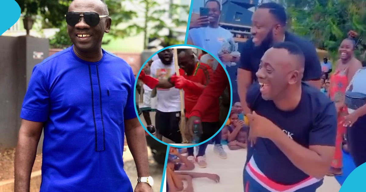Akrobeto fires dance moves at Dr Likee and Shatta Wale's clean up exercise, peeps react to video