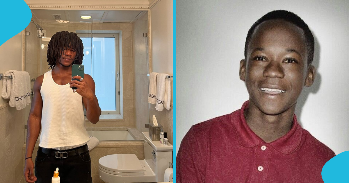 Abraham Attah goes viral after sharing 7 new photos, Ghanaians stunned by new look