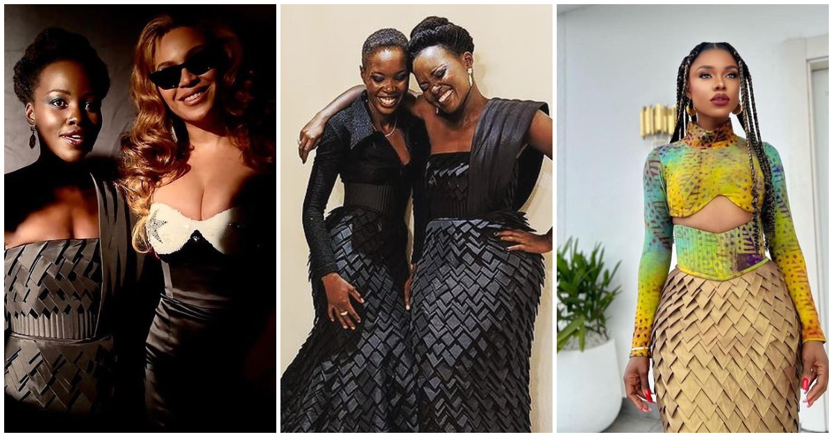 Lupita Nyong'o: Black Panther Actress Hangs Out With Beyoncé In Stunning Dress By Ghana's Duaba Serwaa