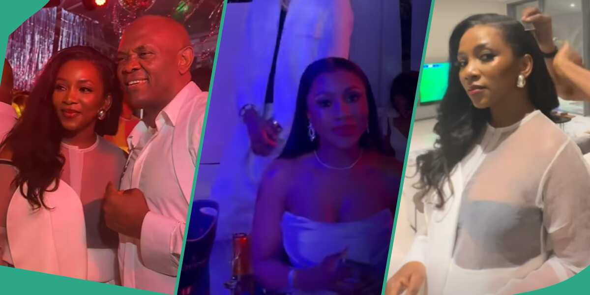 Genevieve Nnaji attracts all eyes at Tony Elumelu's all-white Christmas party, Mercy Eke spotted