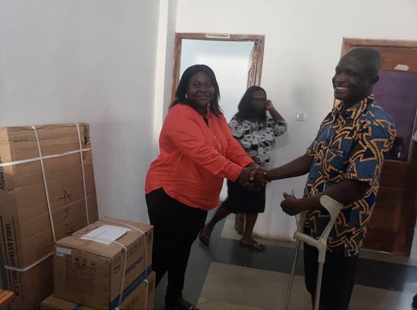 MCE gives out cash and gifts valued at GHc45000 to people with disabilities (Photos)