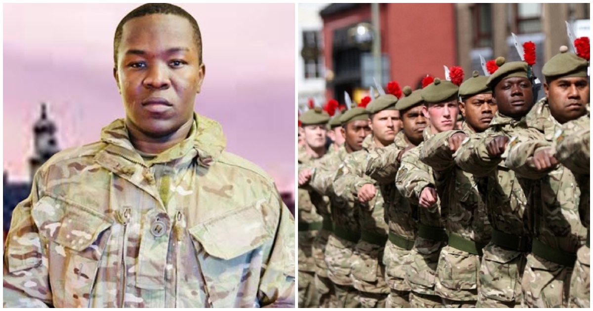 Photo of Ghanaian-born UK soldier