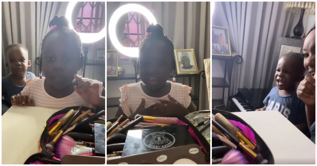 Jahjah and Mum Dr Louisa Satekla Tease Jidula Over Her Funny Makeup In Video