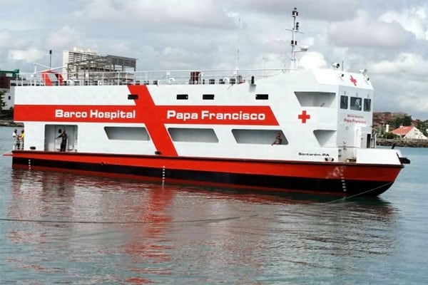 The "Pope Francis" Hospital Ship joins the fight against Covid-19