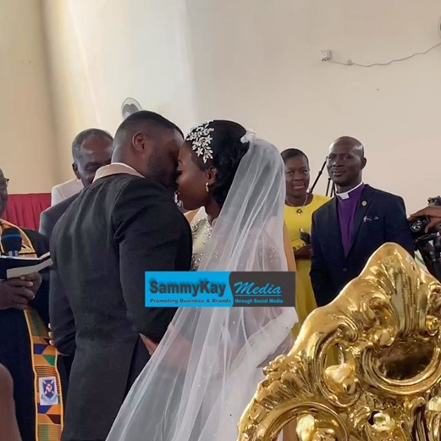 Kennedy Osei weds Tracy: 21 fresh photos from white wedding of Despite's son