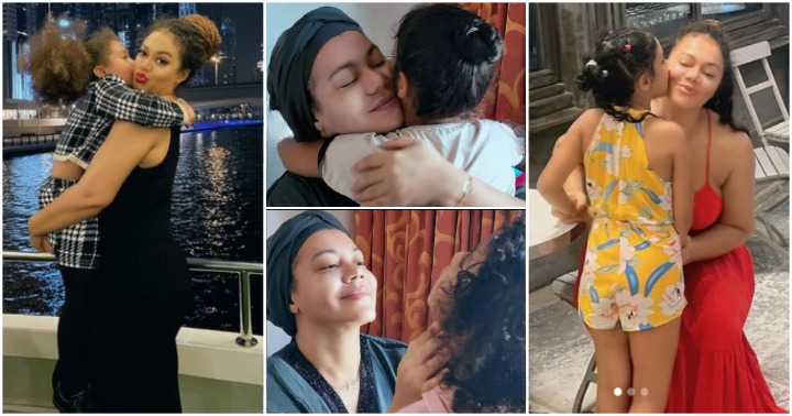Nadia Buari shares honest photos with her beautiful daughter; fans gush over pair: “Lots of love”