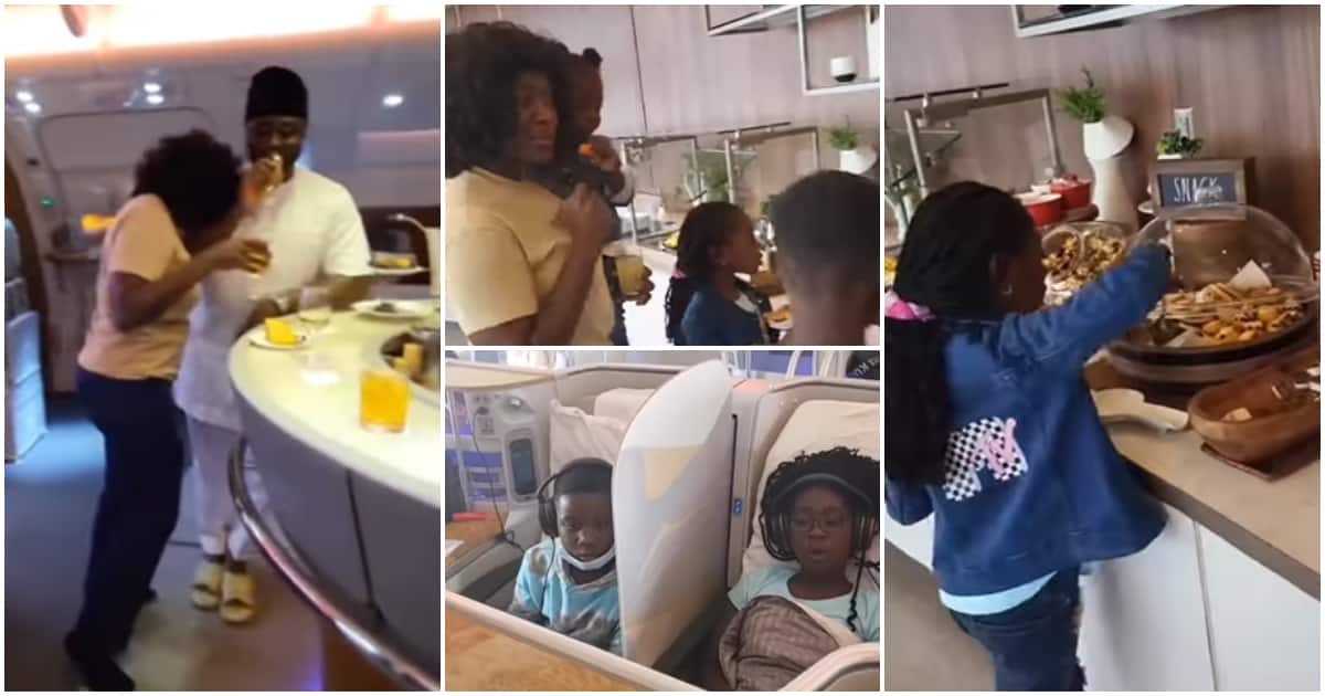 "First class no be beans": Fans react as Mercy Johnson shares details of lavish US family vacation in video