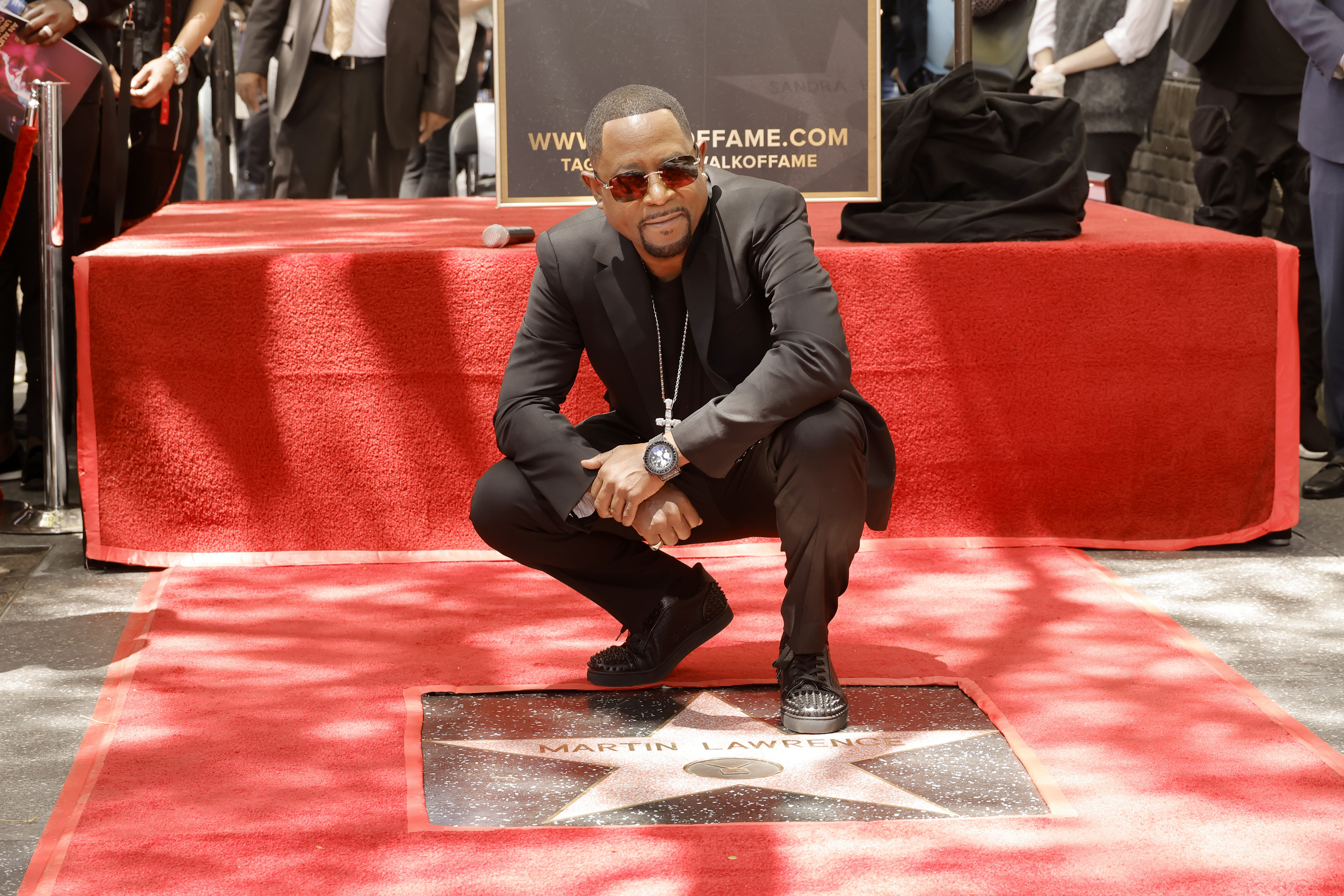 Martin Lawrence attends his Hollywood Walk of Fame Star Ceremony in Hollywood, California