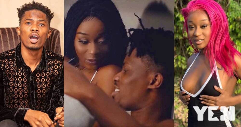 Efia Odo stirs more dating rumours after sharing love-themed post of Kwesi Arthur's VGMA act