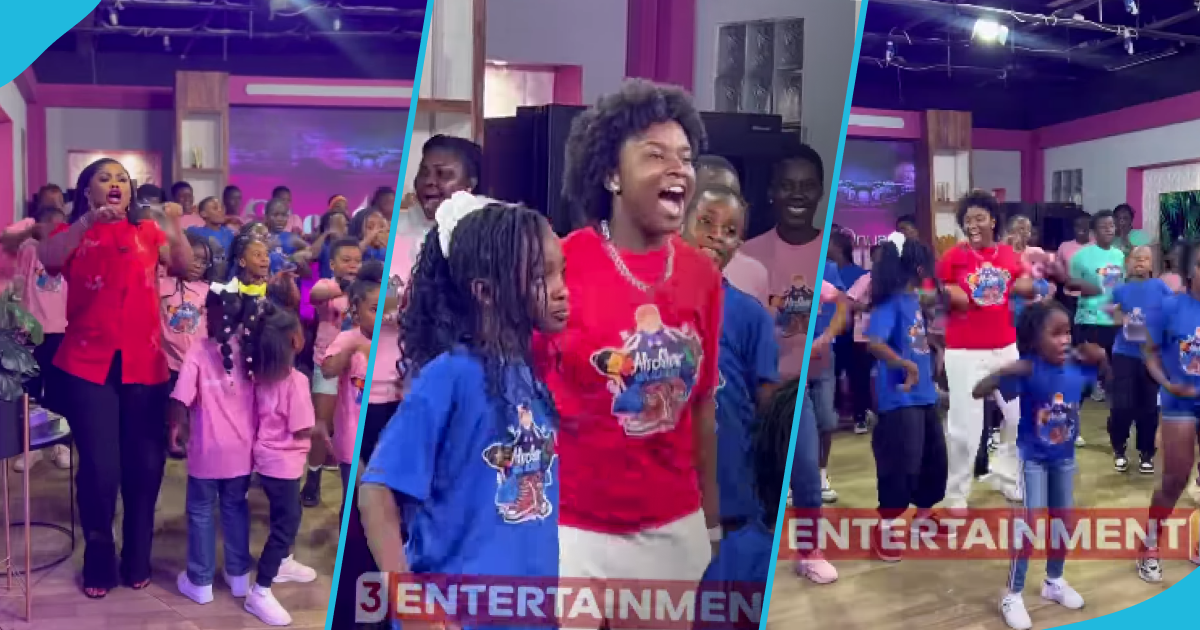 Afronita storms McBrown's show With Afrostar Kids, Fans Notice Her Hardwork
