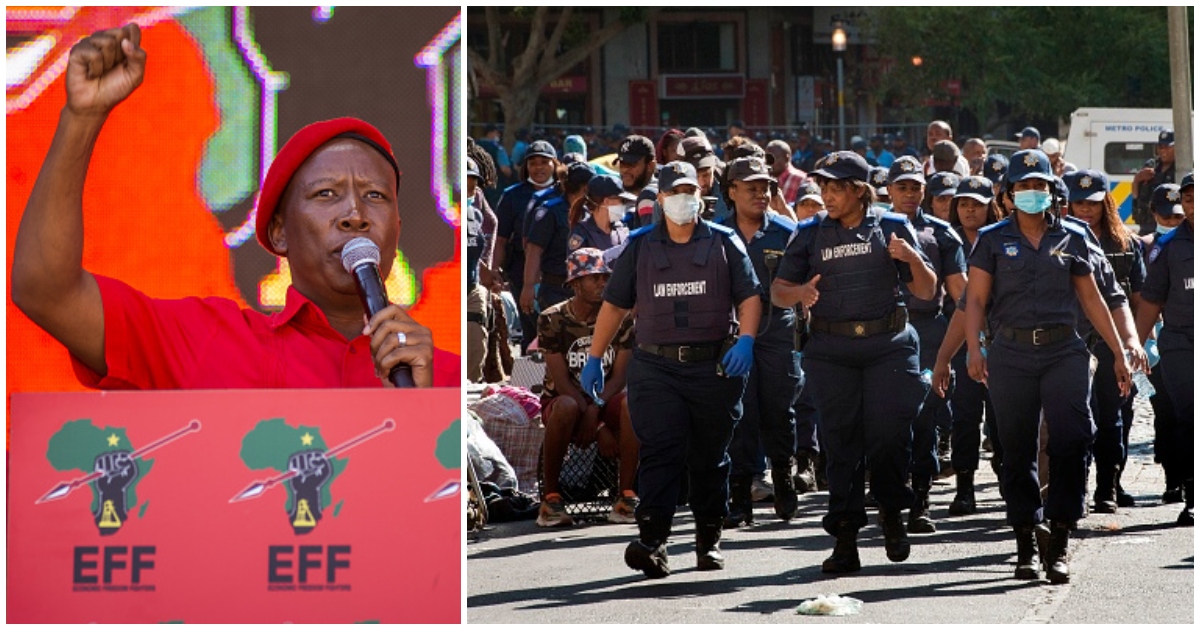 Ghanaians in SA have been cautioned about possible violent attacks as EFF stages a demonstration.