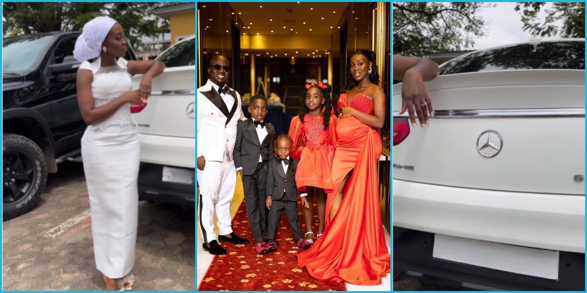 Gorgeous mum of four flaunts Mercedes-Benz she received as push gift.