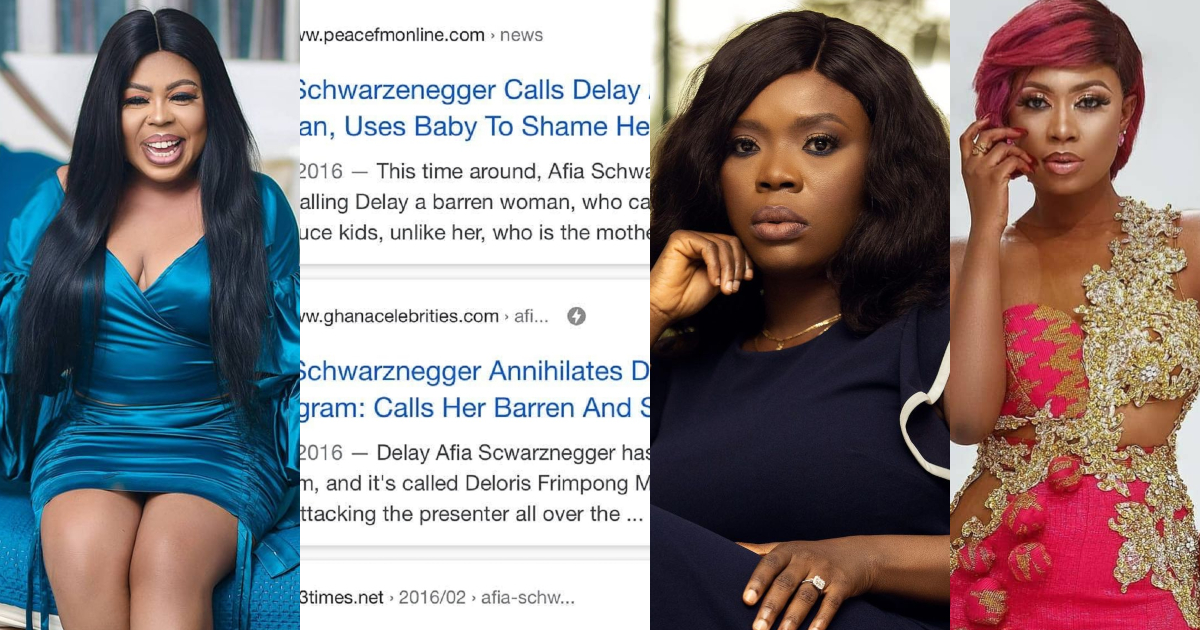 How Afia Scwhar called Delay barren in 2016 but cursing lady who called Selly Gally barren