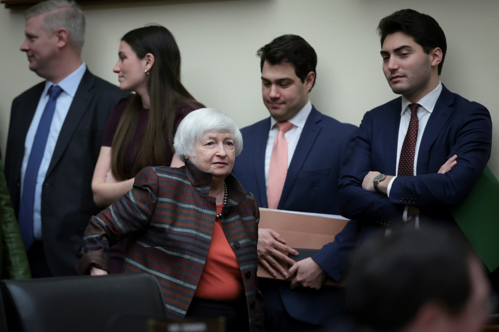 US Treasury Secretary Janet Yellen said that the banking system is well-capitalized even as commercial property stresses pose risks