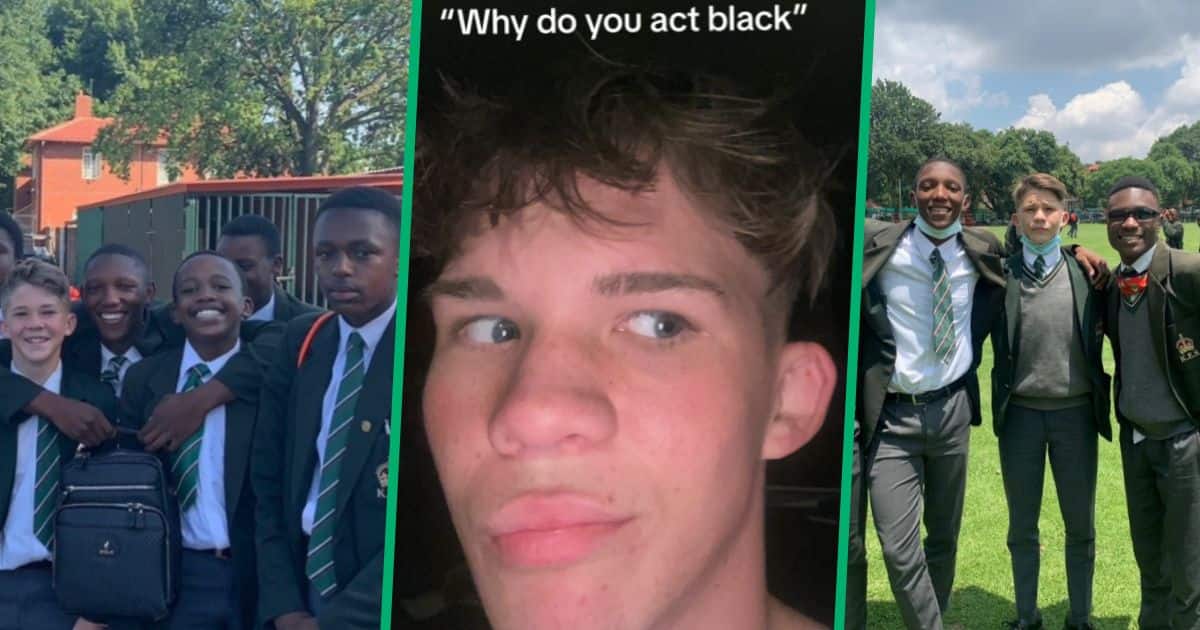 Young man who has many black friends