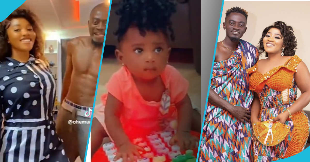 Lil Win's daughter looks grown-up as she plays with big toy