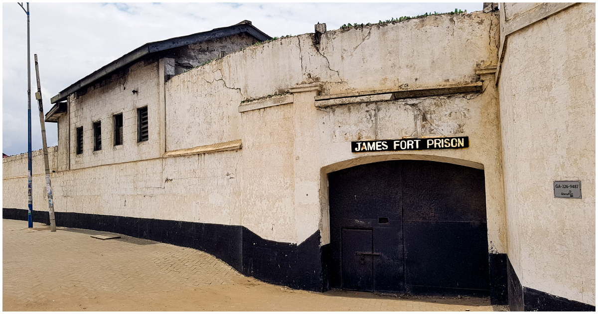 Charles Quansah is kept at the James Fort Prison