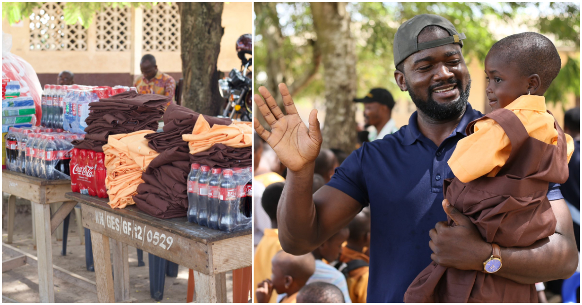Young Ghanaian CEO donates educational resources to school in the Volta Region.
