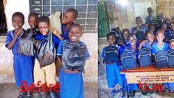 They had nothing to put their books: Young teacher gifts her pupils with nice-looking school bags