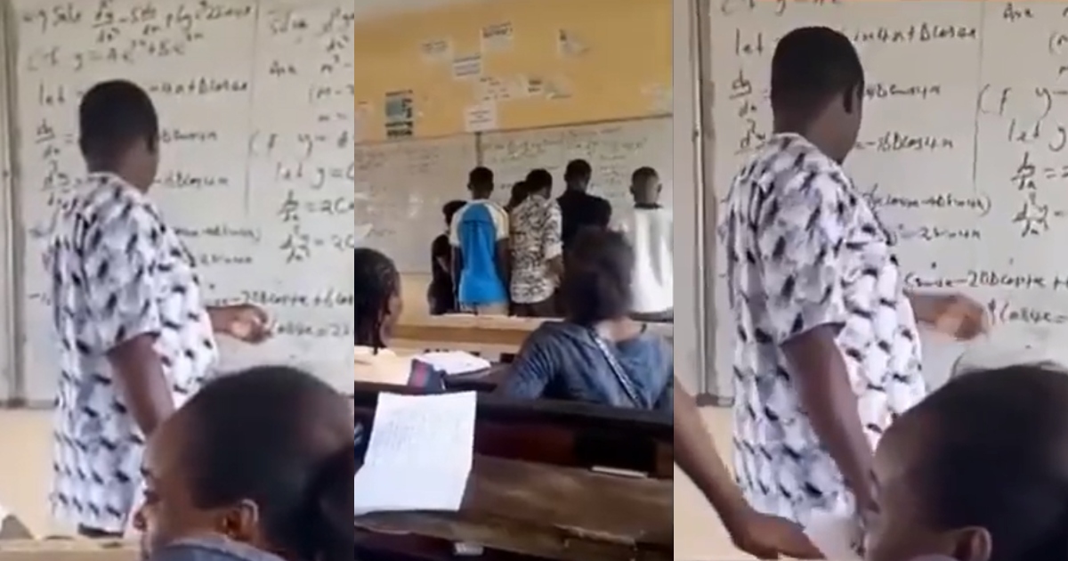 Video of University Lecturer Struggling to Solve a Mathematics Problems Surfaces Online