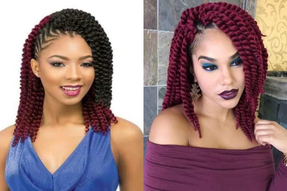 how to style your afro twist braids