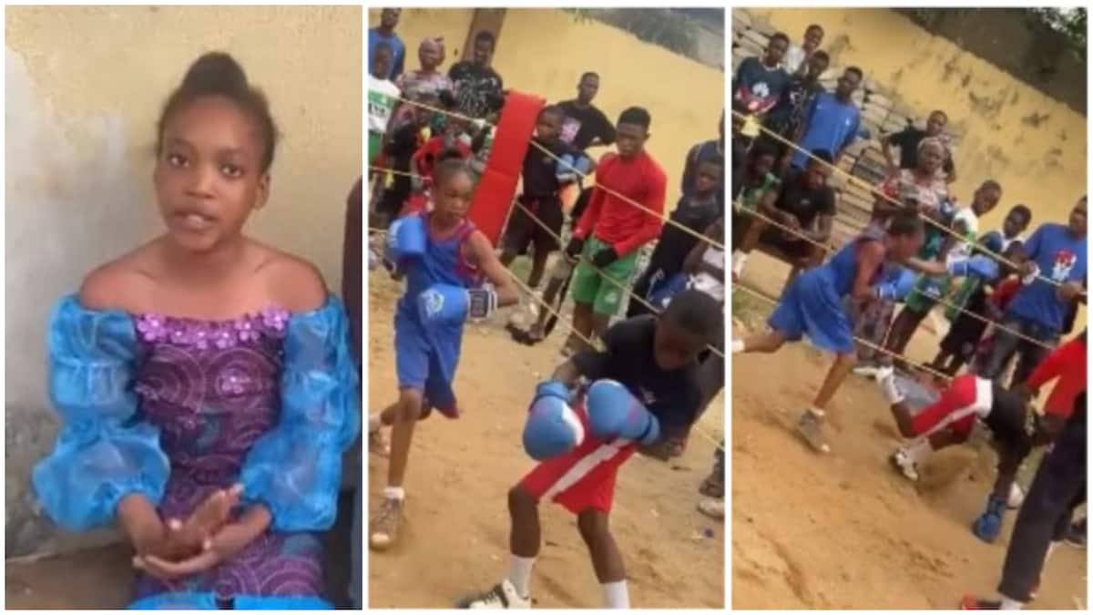 I'm in JSS 3: Girl who beat boy silly in boxing game finally speaks in video, many react