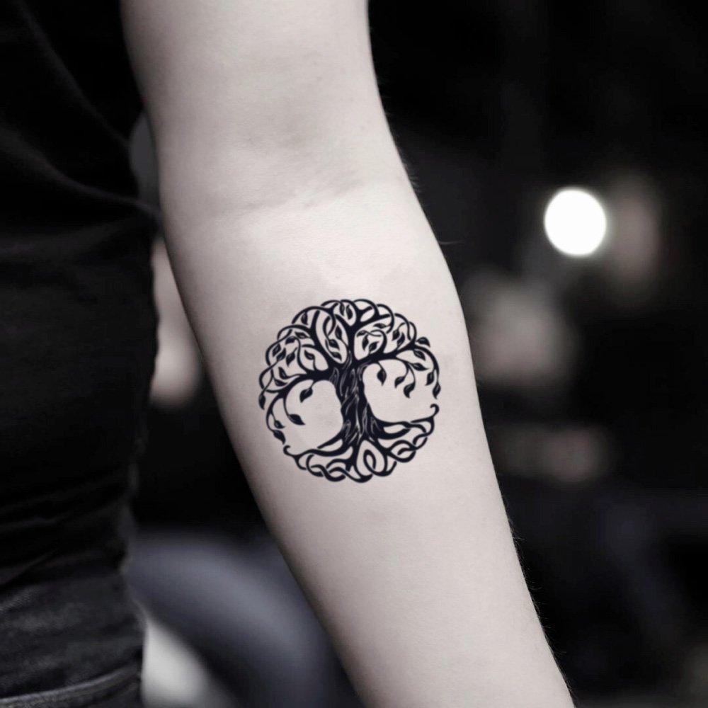 oak tree tattoos forearm