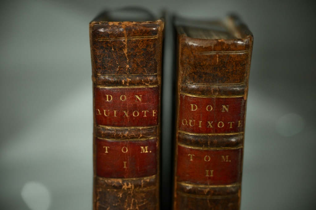 Two volumes of Miguel de Cervantes's 'Don Quixote' are expected to fetch between 400,000 and 600,000 euros