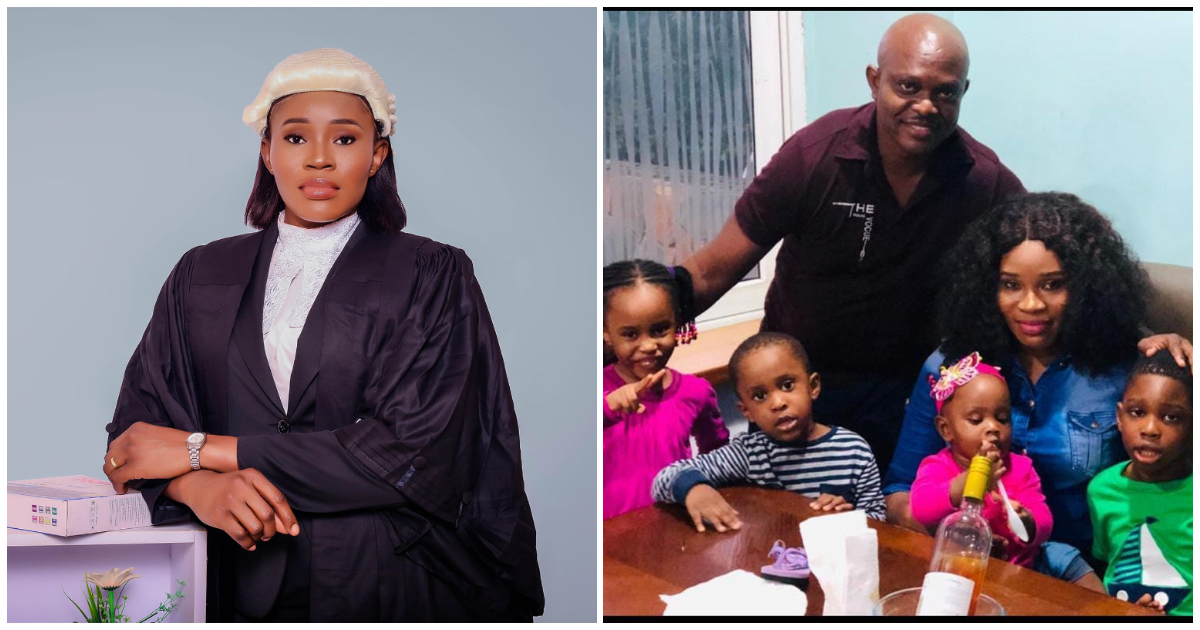 Photos of Jackie Alexis Philips and her family after she got called to the Bar
