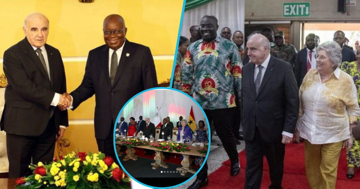 Photos as Malta President George William Vella arrives in Ghana.