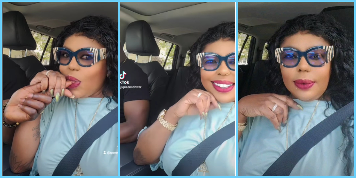 Afia Schwar and her new boyfriend spotted riding in town, video shows is a 'macho' man just like her ex-husband Abrokwah