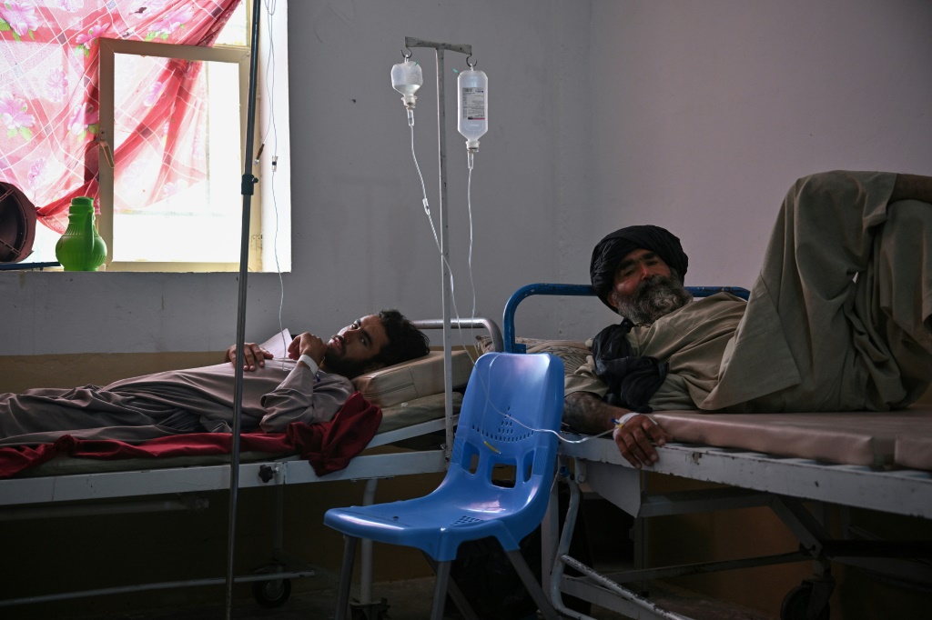 An outbreak of cholera filled the Musa Qala District Hospital in Helmand province with listless patients