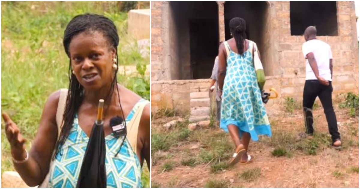 Photos as British lady visits her builds project in Ghana
