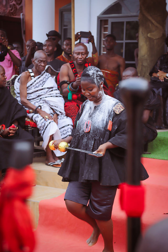 Photo of Etwereso Mabaawa Hemaa at her enstoolment ceremony.
