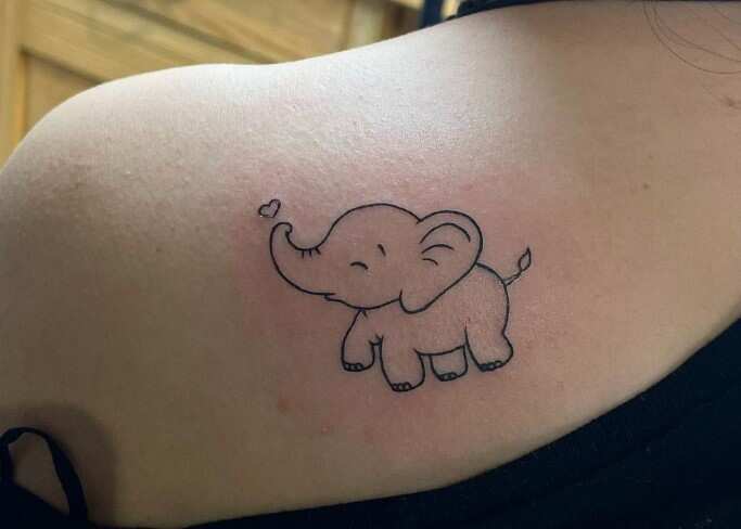 Elephant sleeve tattoo for women