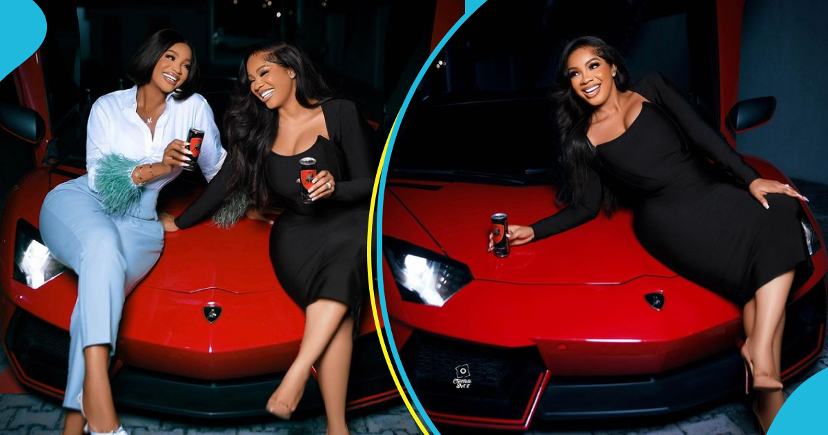 Serwaa Amihere clears the air on a red Lamborghini she rode to an event, statement sparks debate