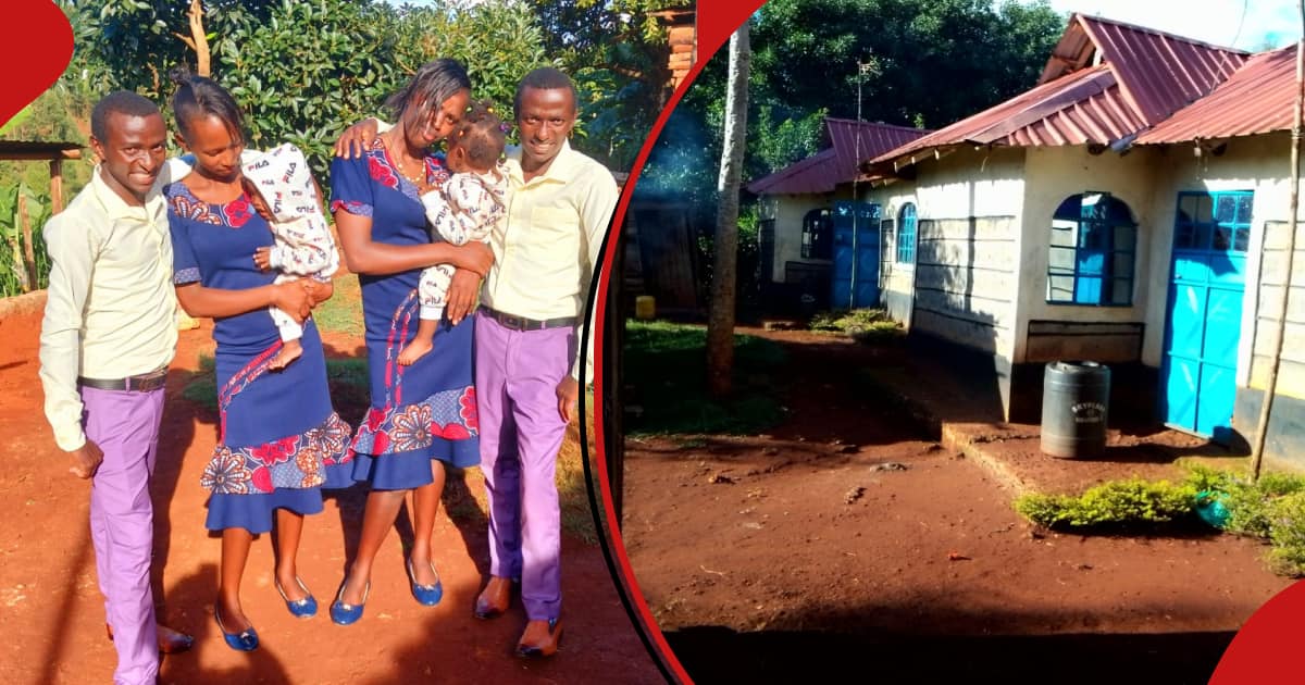 Twins who got married on the same day build the same home, photos go viral