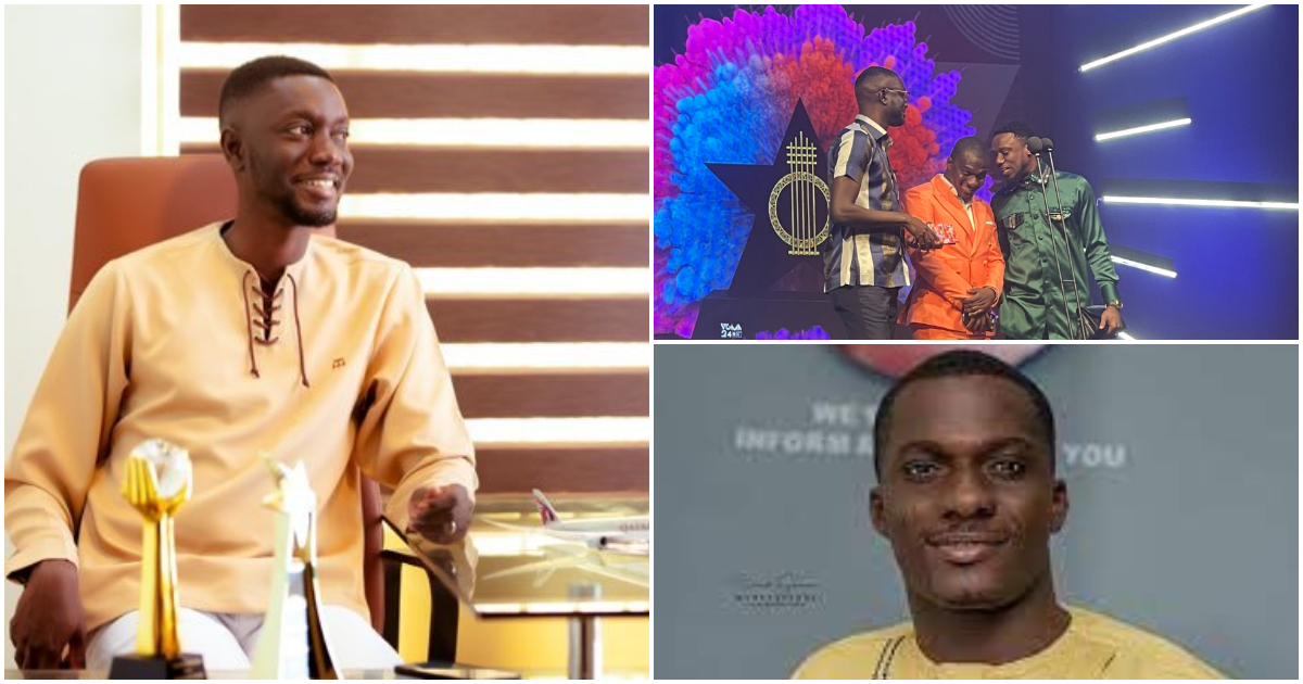 Ghanaians comment on Ameyaw Debrah, Zionfelix and Nkonkonsa's outfits to the 2023 VGMA