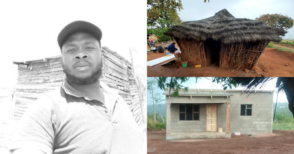 A local man shared a pic of the home he built for a gogo