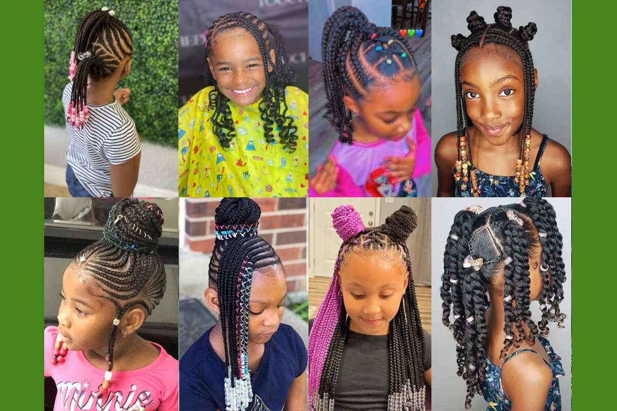 Cornrows hairstyles for black baby girls | Kids hairstyles - Afroculture.net